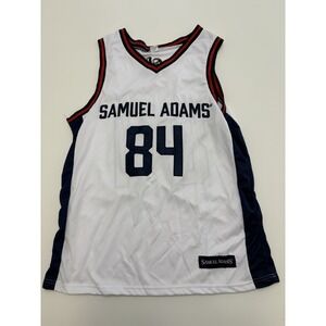 Samuel Adam's Beer White Drinking Jersey #84 SZ Large